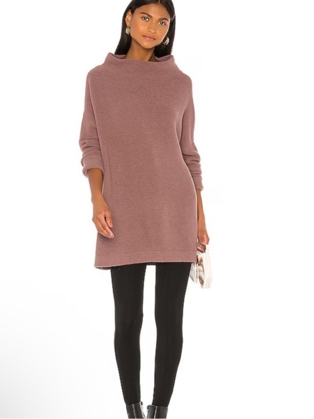 Free People! Ottoman Slouchy Tunic Sweater In Nutmeg NWT! - Picture 11 of 14